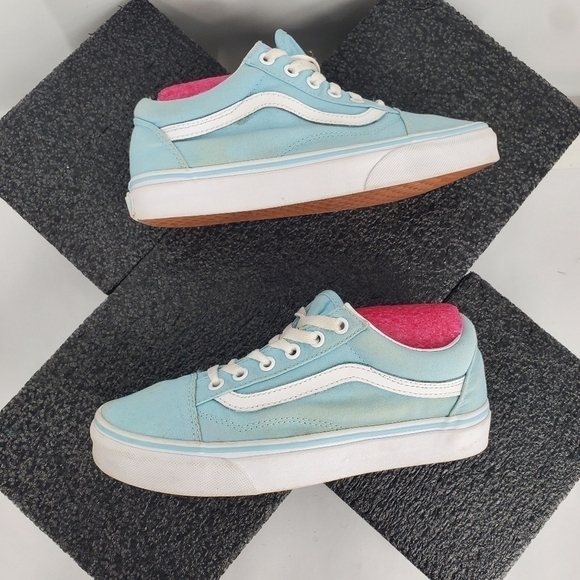 Vans Off The Wall Tiffany Blue Sneakers 7 Women's 5.5 Men's Shoes 500714 - Picture 4 of 11
